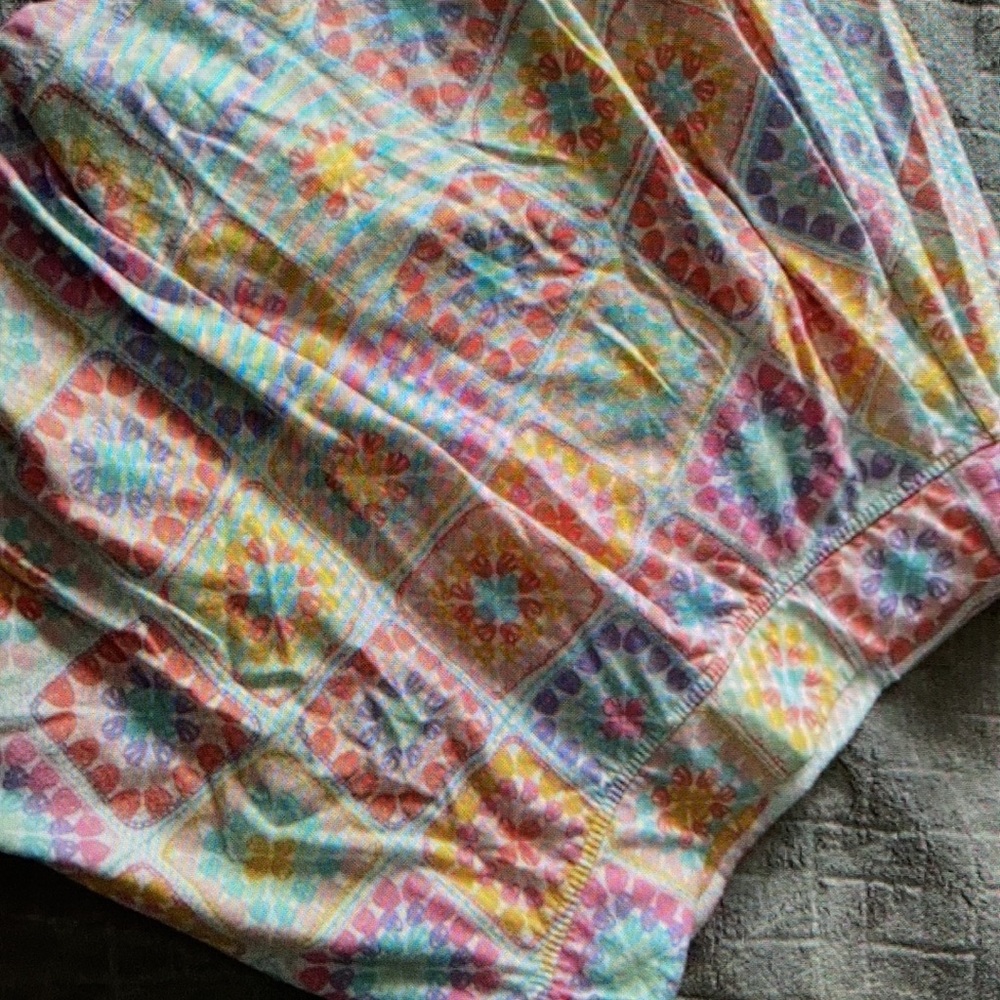 Pattered colorful casual skirt